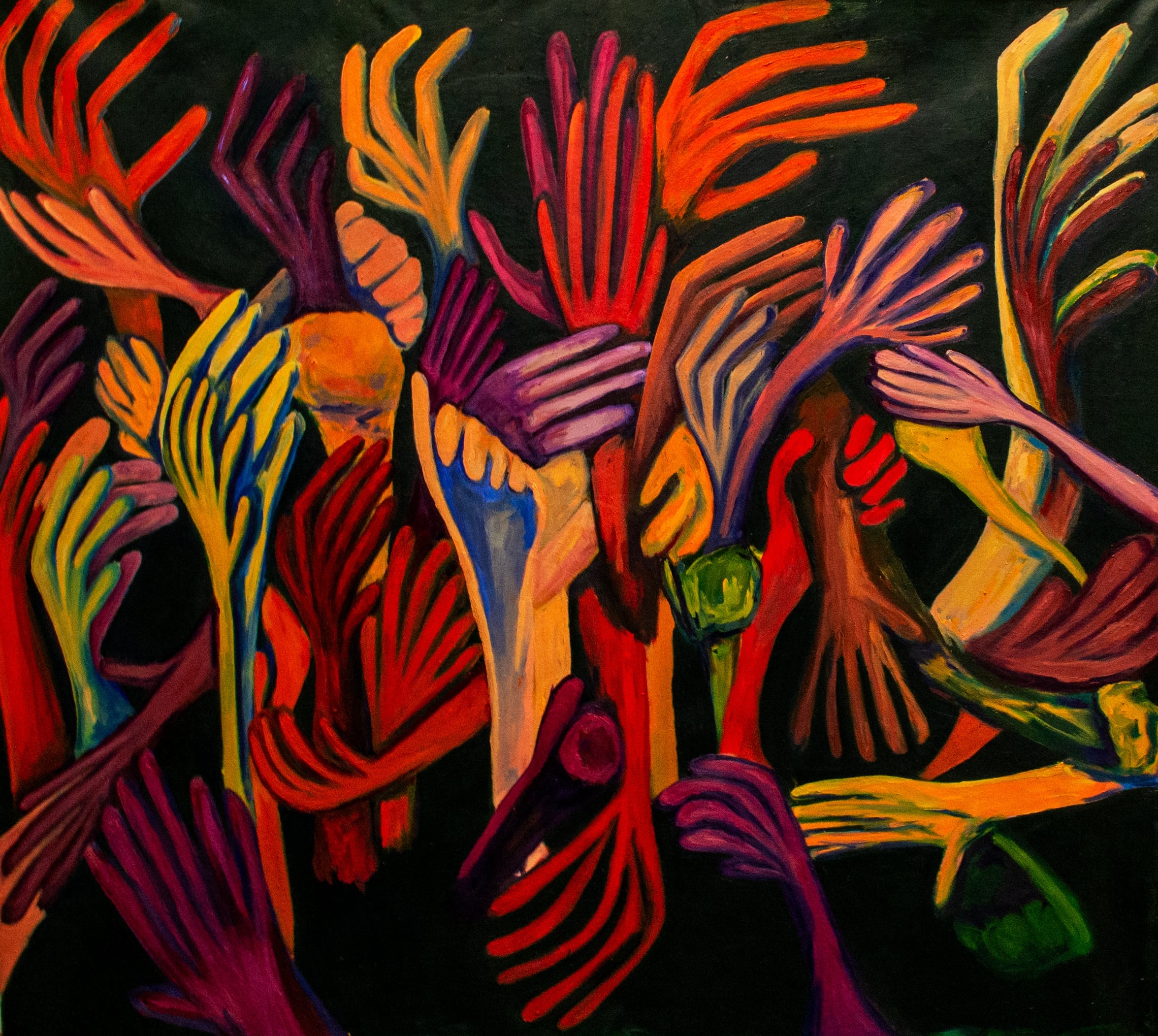 Bloodchild V, oil painting on linen